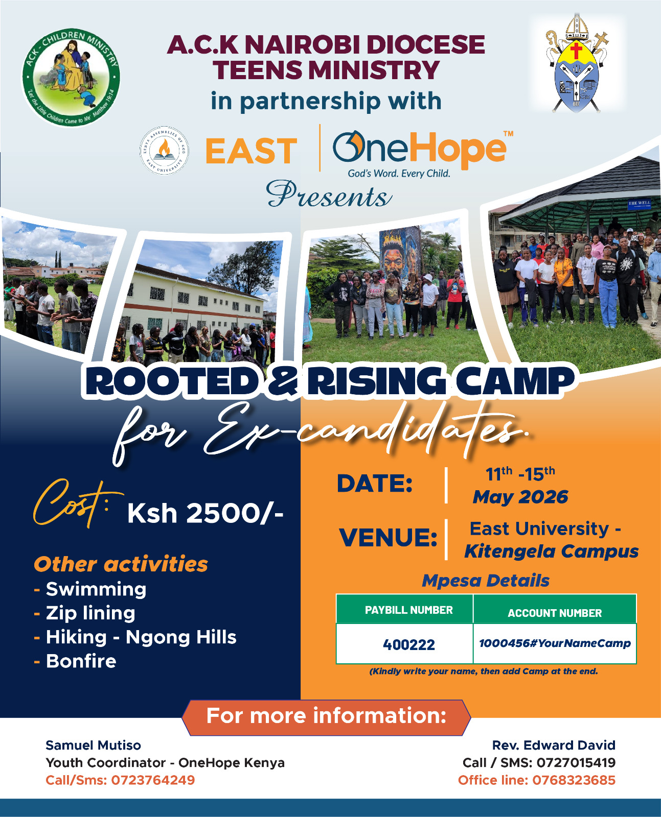 Step Up Camp 2026 event poster